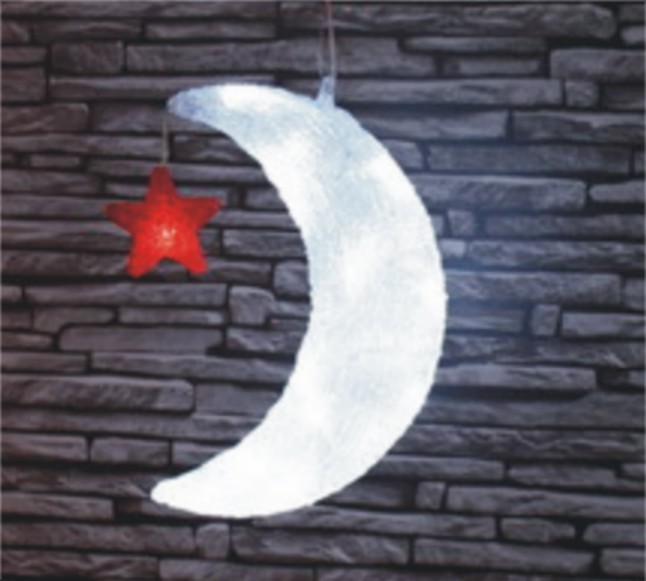 FY-001-I18 Рождество акриловые Луны с звездный свет лампы FY-001-I18 дешевых акриловых Рождество Луны с звезда лампа лампочка