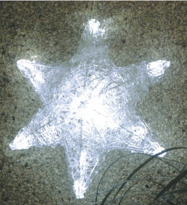 FY-001-I21 Рождество акриловые шестиконечная звезда светильника электрической лампочки FY-001-I21 дешевых акриловых Рождество шестиконечная звезда светильника электрической лампочки