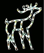 Рождественский ол дешевые рождественские олени пластиковая рамка светильника электрической лампочки - Пластиковые огни кадра manufacturer In China