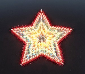 Рождественская звезда пластиковая рамка светильника электрической лампочки дешевые рождественские звезды пластиковая рамка светильника электрической лампочки - Пластиковые огни кадра manufacturer In China