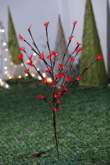 FY-50012 светодиодных дешевые Рождественский цветок ветви дерева небольшие светодиодные фонари Лампа