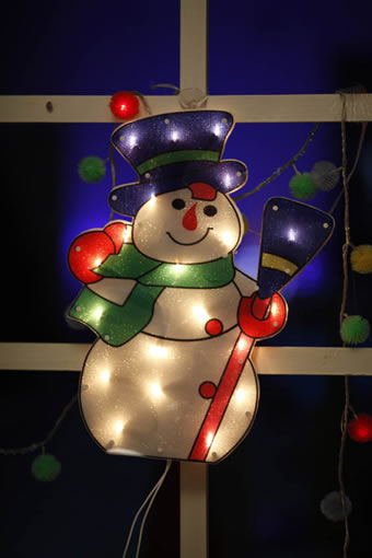 FY-60300 дешево снег Рождественский человек окна светильника электрической лампочки