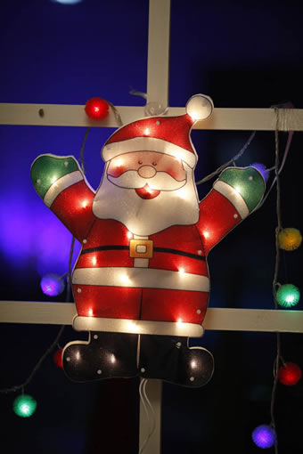 FY-60301 дешево Рождество Санта-Клаус окна светильника электрической лампочки
