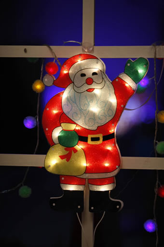 FY-60304 дешево Рождество Санта-Клаус окна светильника электрической лампочки