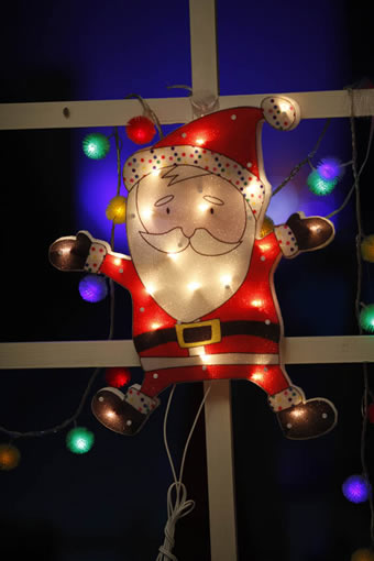 FY-60305 дешево Рождество Санта-Клаус окна светильника электрической лампочки