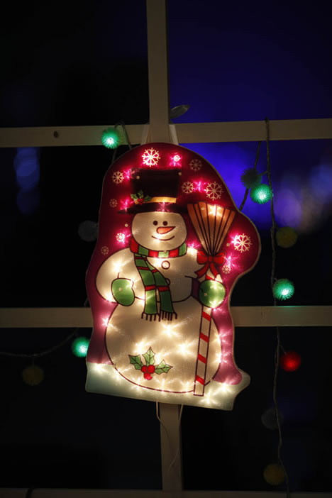 FY-60311 дешево снег Рождественский человек окна светильника электрической лампочки